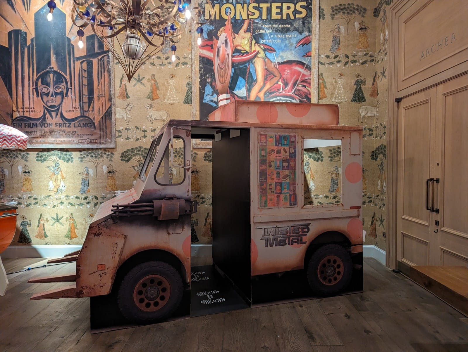 Twisted Metal ice cream van photo opportunity prop built by SP Design