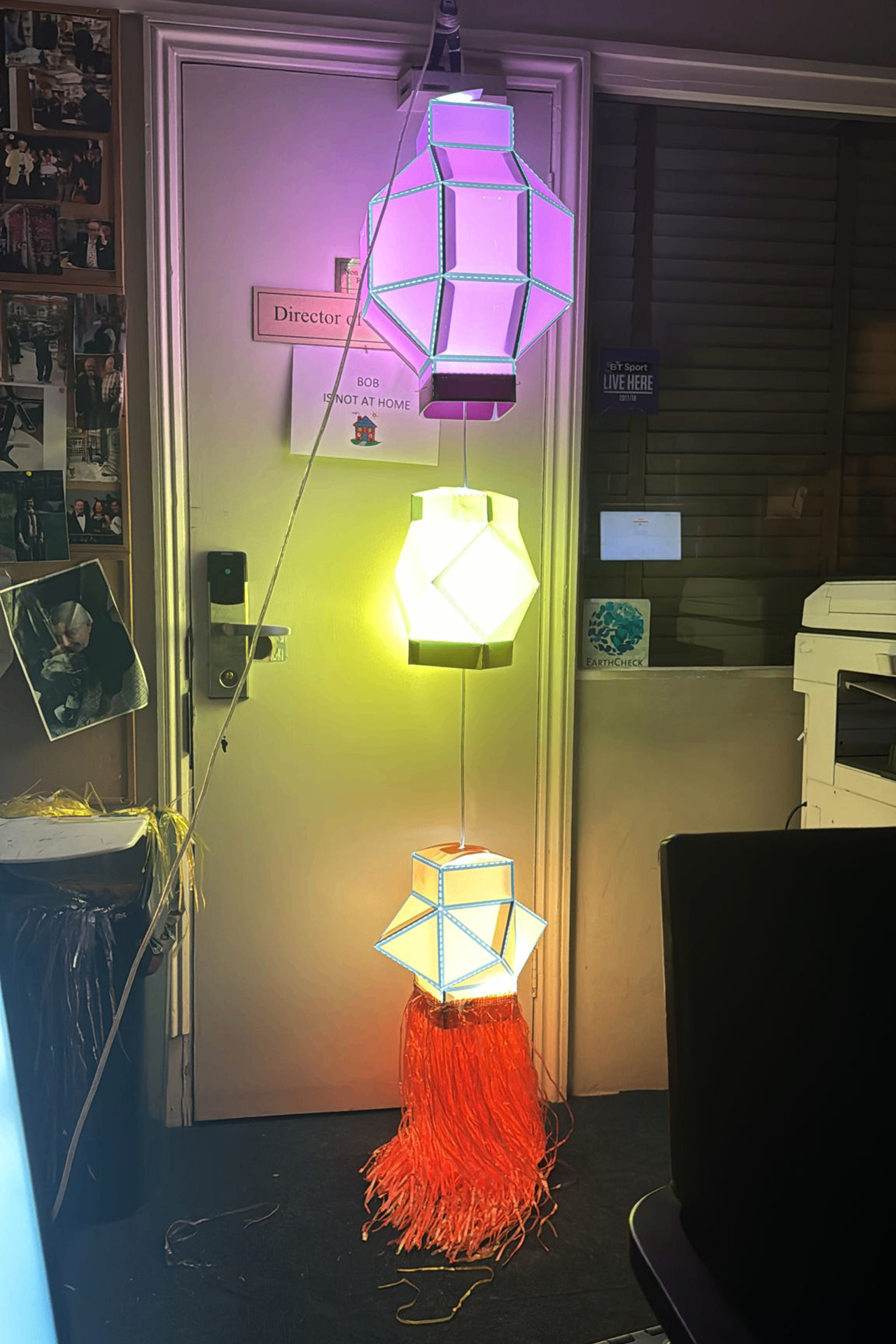 Traditional illuminated decorative lanterns engineered by SP Design